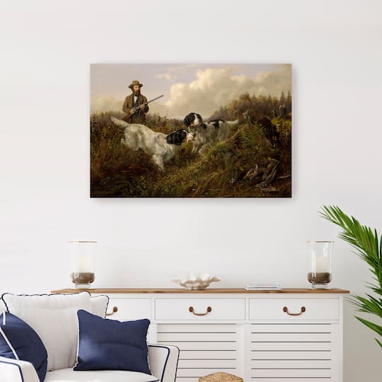 Lumaprints Flushing Grouse, Long Lake, Hamilton County, New York (1875) Canvas Giclée Art